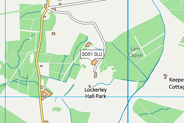 SO51 0LU map - OS VectorMap District (Ordnance Survey)