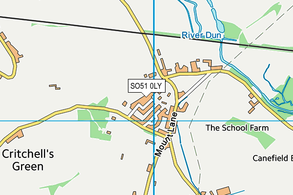 SO51 0LY map - OS VectorMap District (Ordnance Survey)