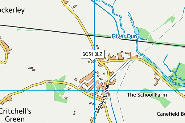 SO51 0LZ map - OS VectorMap District (Ordnance Survey)