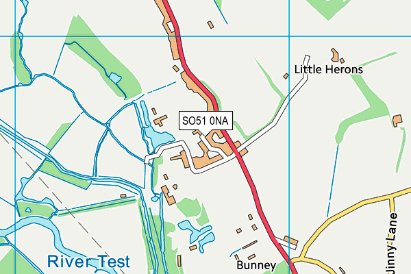 SO51 0NA map - OS VectorMap District (Ordnance Survey)