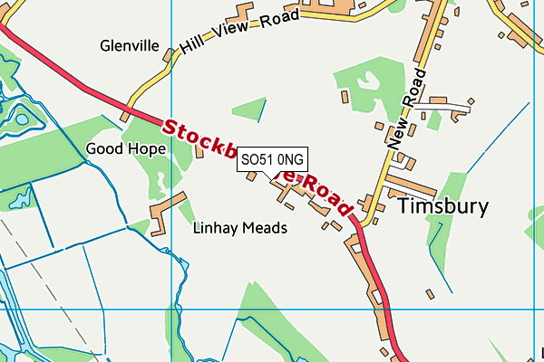 SO51 0NG map - OS VectorMap District (Ordnance Survey)