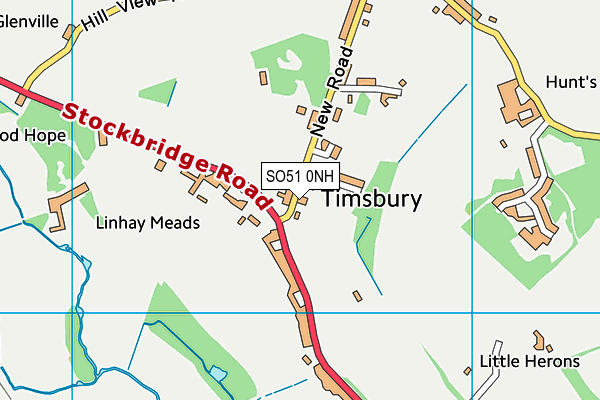 SO51 0NH map - OS VectorMap District (Ordnance Survey)