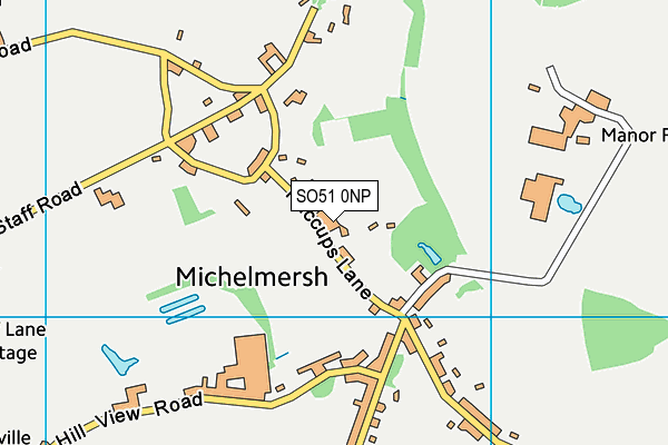 SO51 0NP map - OS VectorMap District (Ordnance Survey)