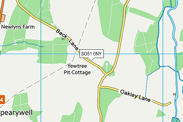 SO51 0NY map - OS VectorMap District (Ordnance Survey)