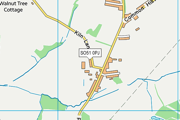 SO51 0PJ map - OS VectorMap District (Ordnance Survey)