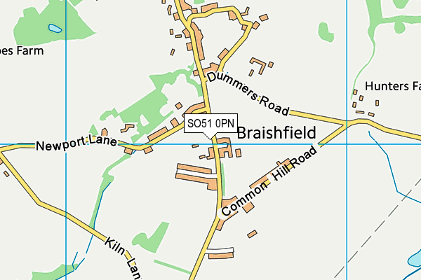 SO51 0PN map - OS VectorMap District (Ordnance Survey)