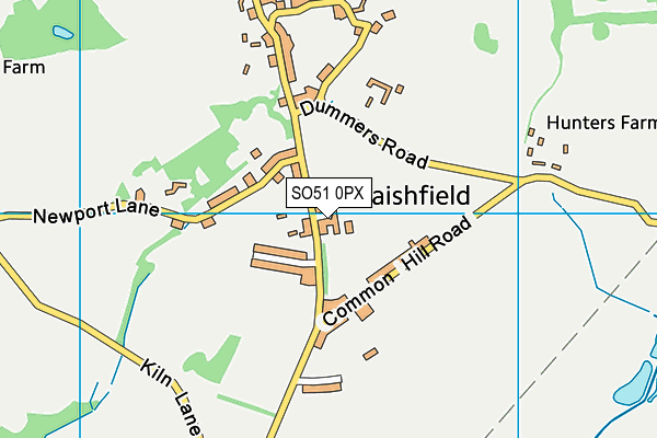 Braishfield Recreation Ground map (SO51 0PX) - OS VectorMap District (Ordnance Survey)