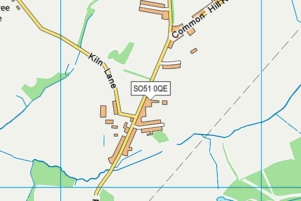 SO51 0QE map - OS VectorMap District (Ordnance Survey)
