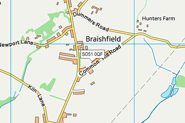 Braishfield Primary School map (SO51 0QF) - OS VectorMap District (Ordnance Survey)