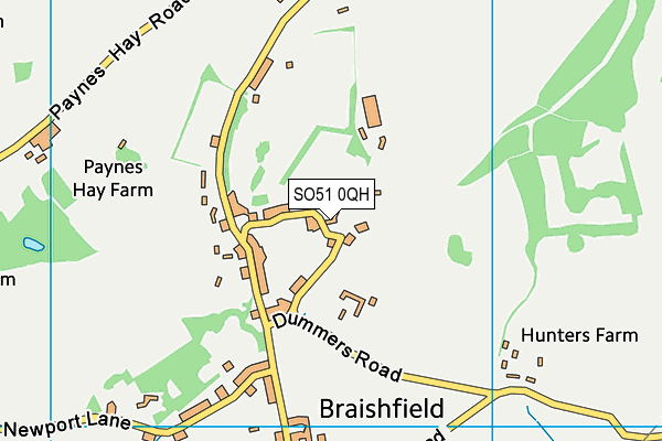 SO51 0QH map - OS VectorMap District (Ordnance Survey)