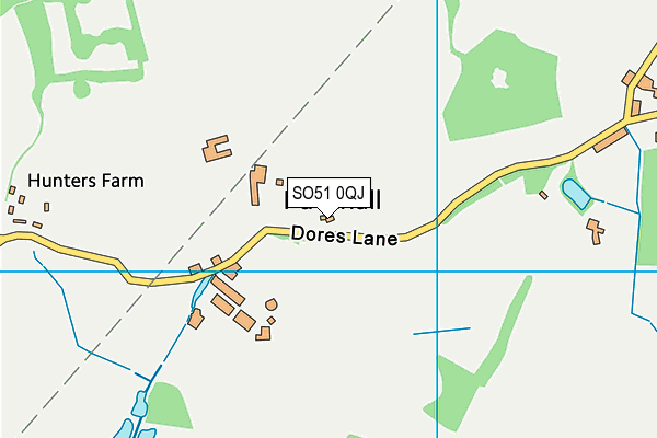 SO51 0QJ map - OS VectorMap District (Ordnance Survey)