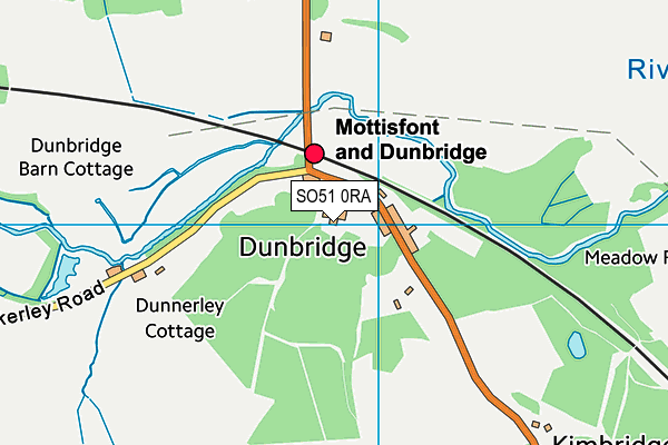 SO51 0RA map - OS VectorMap District (Ordnance Survey)