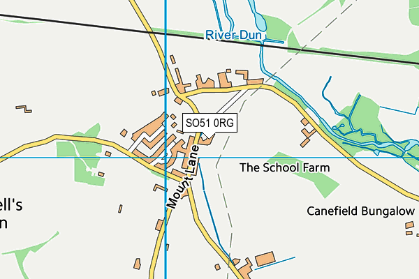 SO51 0RG map - OS VectorMap District (Ordnance Survey)