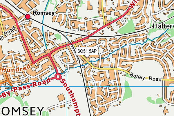SO51 5AP map - OS VectorMap District (Ordnance Survey)