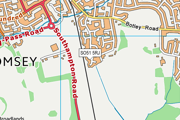 SO51 5RJ map - OS VectorMap District (Ordnance Survey)