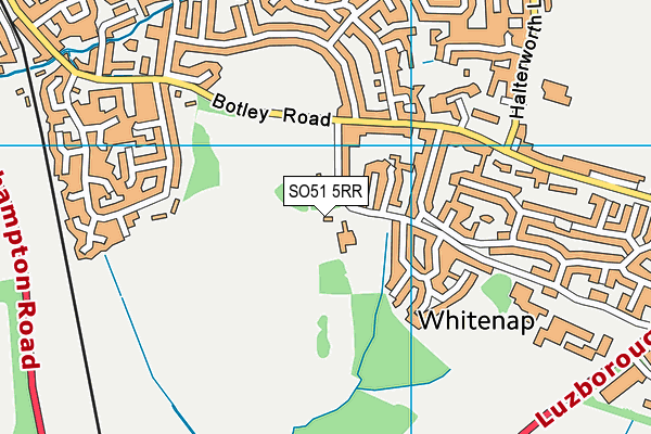 SO51 5RR map - OS VectorMap District (Ordnance Survey)