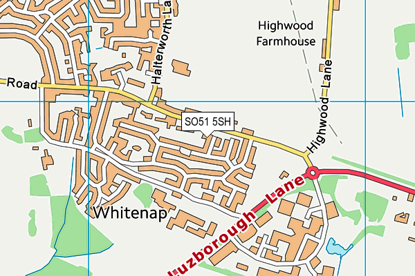 SO51 5SH map - OS VectorMap District (Ordnance Survey)