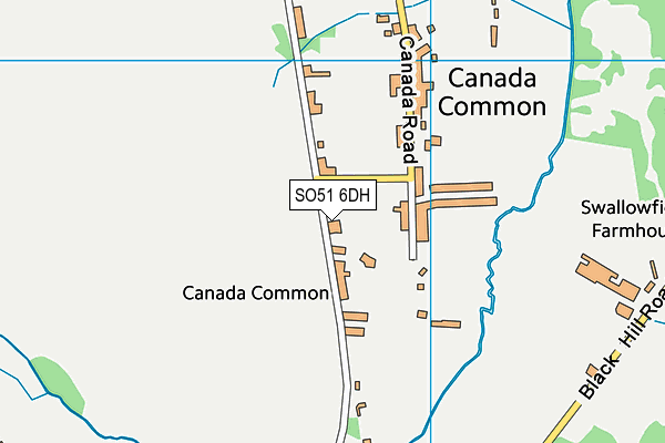 SO51 6DH map - OS VectorMap District (Ordnance Survey)