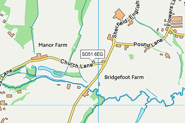 SO51 6EG map - OS VectorMap District (Ordnance Survey)