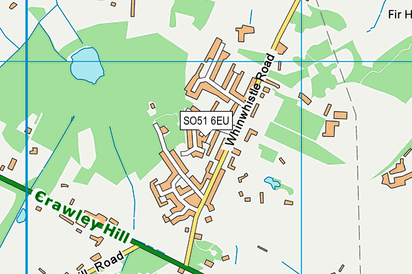 SO51 6EU map - OS VectorMap District (Ordnance Survey)