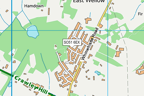 SO51 6EX map - OS VectorMap District (Ordnance Survey)