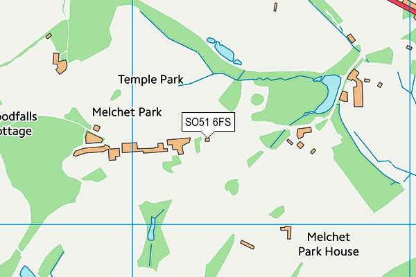 Verwood Recreation Ground map (SO51 6FS) - OS VectorMap District (Ordnance Survey)