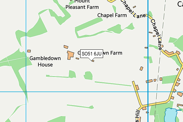 SO51 6JU map - OS VectorMap District (Ordnance Survey)