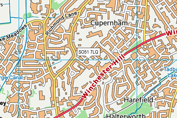 SO51 7LQ map - OS VectorMap District (Ordnance Survey)