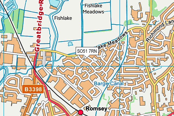 SO51 7RN map - OS VectorMap District (Ordnance Survey)