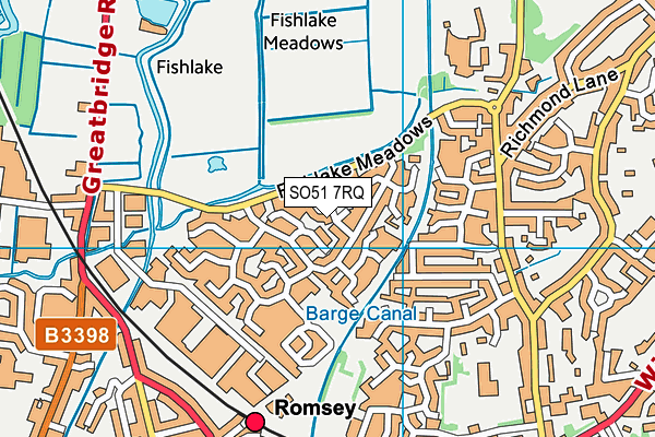 SO51 7RQ map - OS VectorMap District (Ordnance Survey)