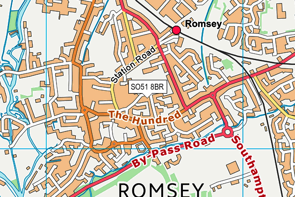 SO51 8BR map - OS VectorMap District (Ordnance Survey)