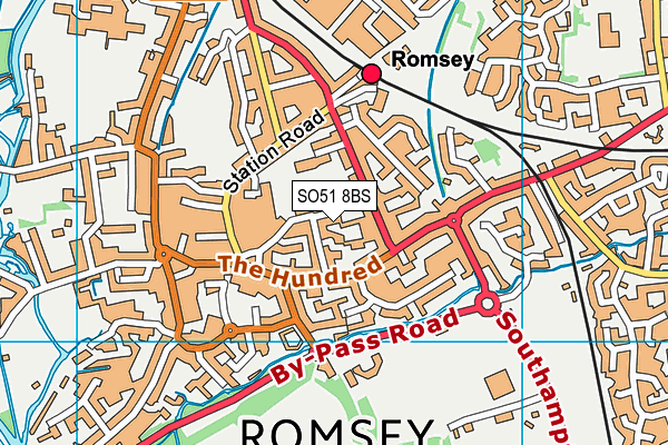 SO51 8BS map - OS VectorMap District (Ordnance Survey)