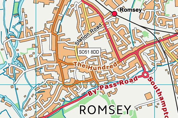 SO51 8DD map - OS VectorMap District (Ordnance Survey)