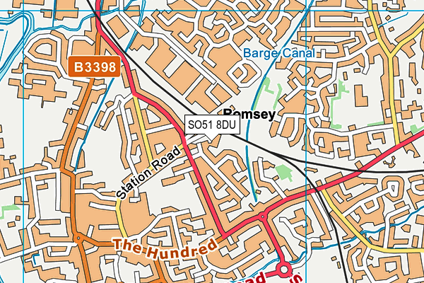 Curves (Romsey) map (SO51 8DU) - OS VectorMap District (Ordnance Survey)