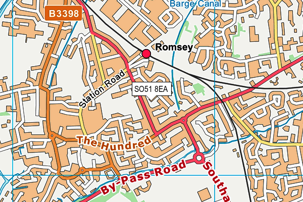 SO51 8EA map - OS VectorMap District (Ordnance Survey)