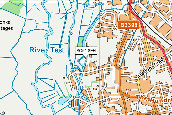 SO51 8EH map - OS VectorMap District (Ordnance Survey)