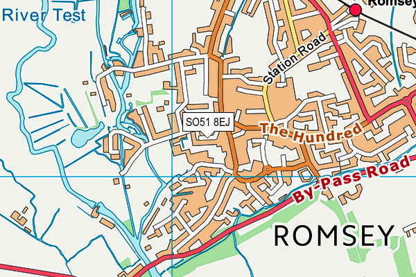 SO51 8EJ map - OS VectorMap District (Ordnance Survey)