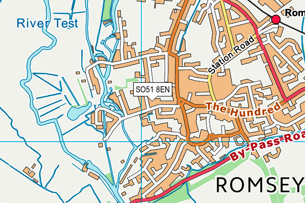 SO51 8EN map - OS VectorMap District (Ordnance Survey)