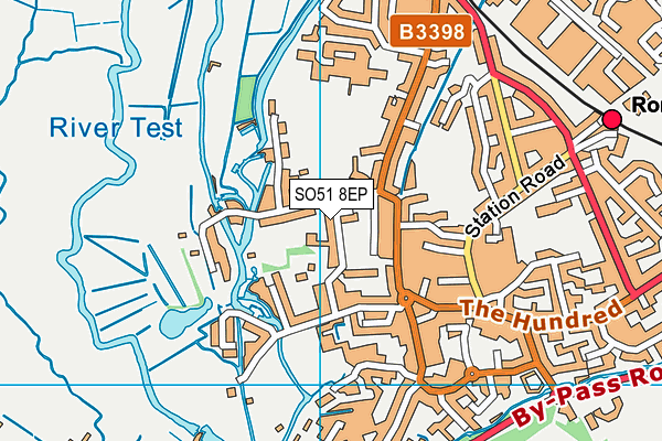 Romsey Abbey Primary School map (SO51 8EP) - OS VectorMap District (Ordnance Survey)
