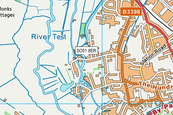 SO51 8ER map - OS VectorMap District (Ordnance Survey)