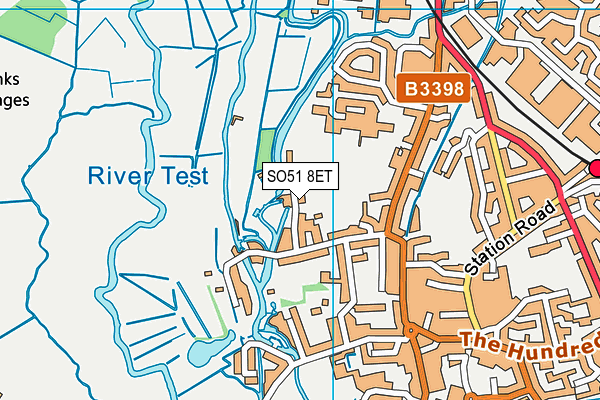 SO51 8ET map - OS VectorMap District (Ordnance Survey)