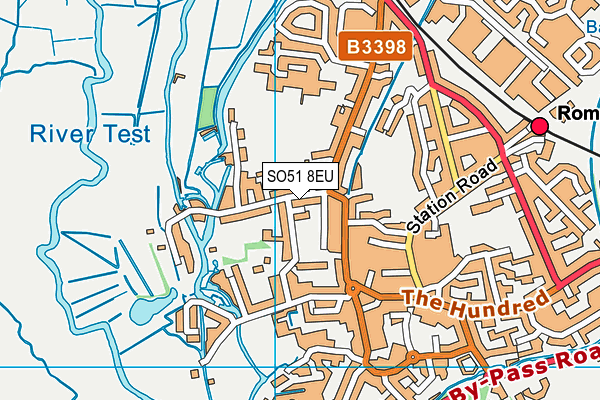 SO51 8EU map - OS VectorMap District (Ordnance Survey)