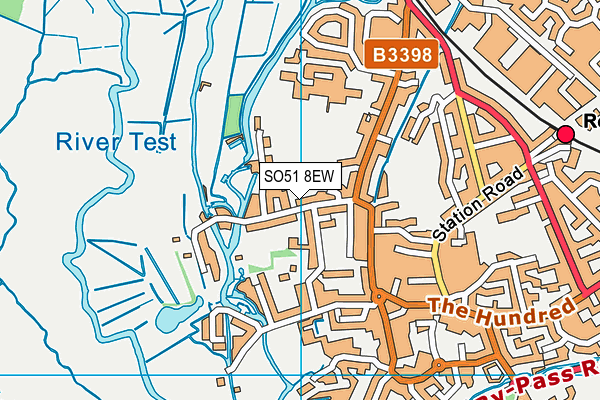 SO51 8EW map - OS VectorMap District (Ordnance Survey)