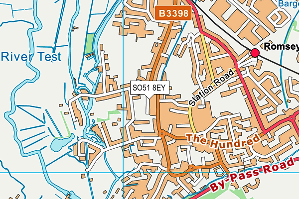 SO51 8EY map - OS VectorMap District (Ordnance Survey)