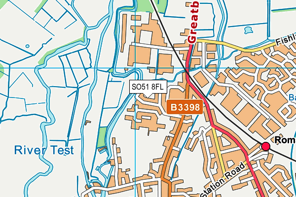 SO51 8FL map - OS VectorMap District (Ordnance Survey)