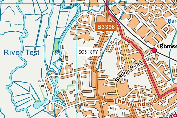 SO51 8FY map - OS VectorMap District (Ordnance Survey)