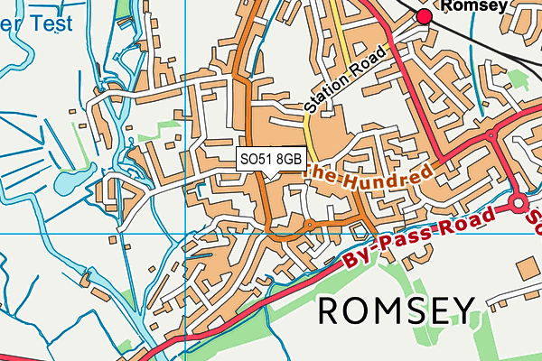 SO51 8GB map - OS VectorMap District (Ordnance Survey)