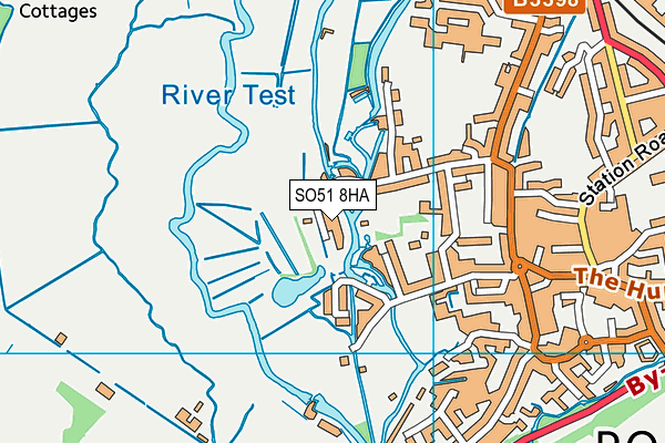 SO51 8HA map - OS VectorMap District (Ordnance Survey)
