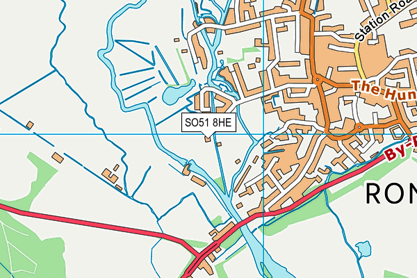 SO51 8HE map - OS VectorMap District (Ordnance Survey)