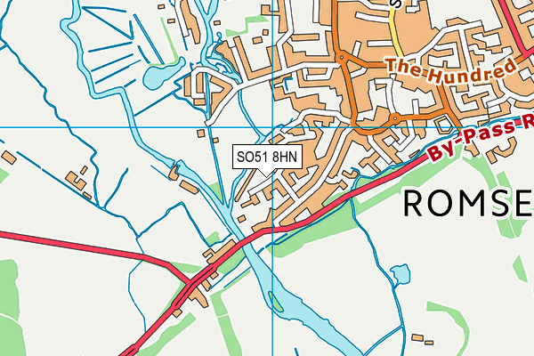 SO51 8HN map - OS VectorMap District (Ordnance Survey)